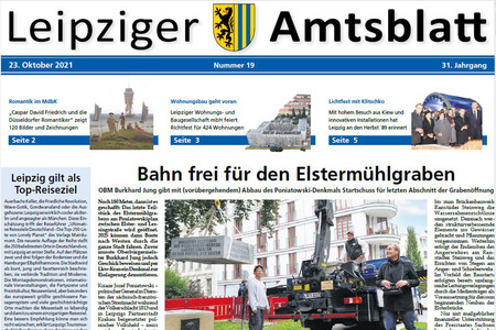 Titelblatt des Leipziger Amtsblattes 19/2021