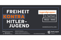 Postkarte zur Wanderausstellung "Freiheit kontra Hitlerjugend".