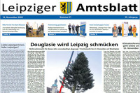 Titelblatt des Leipziger Amtsblattes 21/2020 mit dem Foto des Leipziger Weihnachtsbaumes