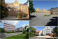 Gebäudeansichten mehrere Schulen in Leipzig