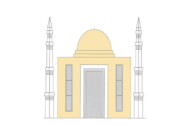 Entwurf für ein Moschee-Neubau