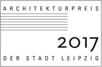 Schwarz-weißes Logo Architekturpreis 2017