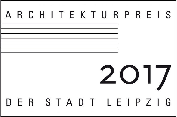 Schwarz-weißes Logo Architekturpreis 2017