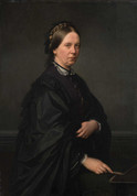 Bildnis Elisabeth Seeburg geb. Salomon, 1873 Ölmalerei