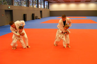 Judokas beim Training in der Judohalle