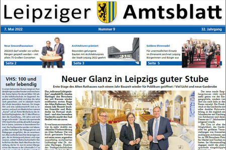 Titelbild des Leipziger Amtsblattes 09/2022
