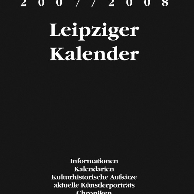 Buchcover Leipziger Kalender
