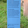 Stele der Leipziger Notenspur mit Infos zum Alten Johannisfriedhof