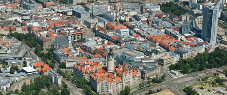 View of Leipzig City Center