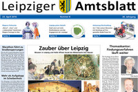 Titelseite des Leipziger Amtsblatts vom 23. April 2016 zeigt Einblicke in Leipziger Mussen, die zur Museumsnacht öffnen