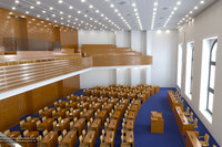 Visualisierung der Neugestaltung des Sitzungssaales des Stadtrates