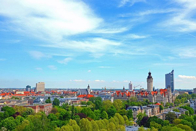 Stadtzentrum Panorama Leipzig