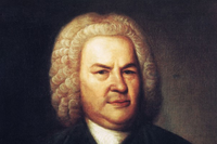 Ölgemälde mit dem Porträt von Johann Sebastian Bach