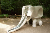 Elefantenrutsche am Spielplatz Louise-Otto-Peters-Platz
