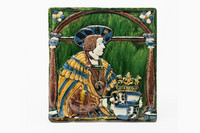 Ofenkachel mit dem Bild eines Fürsten aus der Reformationszeit