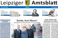 Titelbild des Leipziger Amtsblatts Nr 1 2016