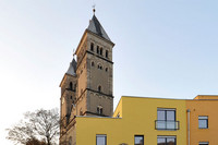 Kleinzschocher Taborkirche und Stadthäuser