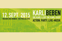 Plakat für das KarliBeben am 12. September 2015 in Leipzig