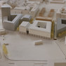 Die zukünftige Bebauung des Wilhelm-Leuschner-Platzes also 3-D Modell aus kleinen Pappgebäuden.