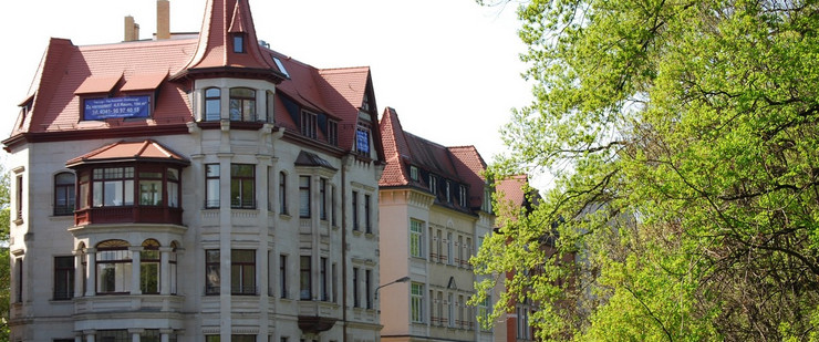 Gründerzeithaus im Waldstraßenviertel.