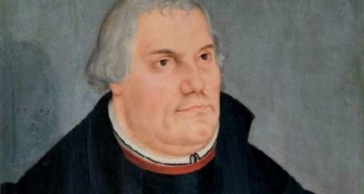 Portrait von Martin Luther aus einem Bild Lucas Cranach dem Jüngeren.