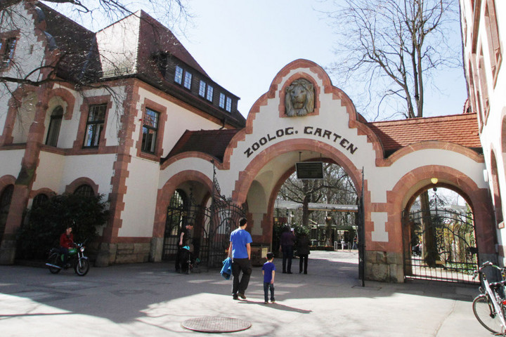 Eingangsbereich des Leipziger Zoos