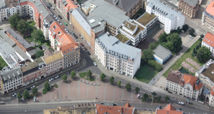 Luftbild Lindenauer Markt