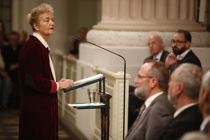 Prof. Dr. Herta Däubler-Gmelin bei ihrer Rede zur Demokratie in der Nikolaikirche