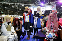 Cosplayer in japanischen Kostümen auf der Mange Comic Convention