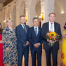 Gruppenbild mit Vertretern der Stadt Leipzig und der Vietnamesischen Botschaft und Vertreterinnen des Vereins Vietnamesen in Leipzig