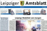 Titelseite Leipziger Amtsblatt Nr. 13/2020