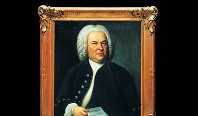 Gemälde mit dem Porträt von Johann Sebastian Bach