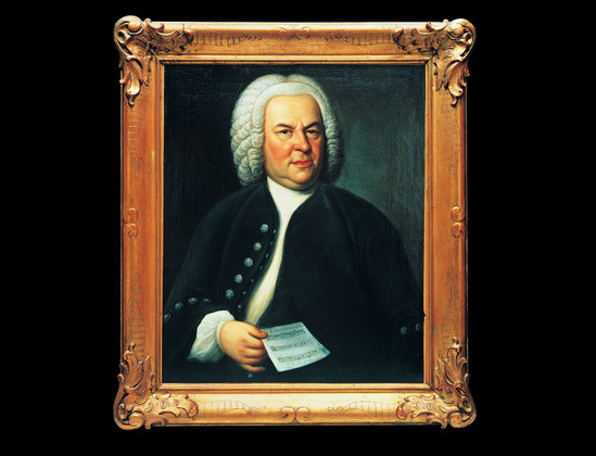 Gemälde mit dem Porträt von Johann Sebastian Bach