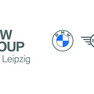 Schriftzug BMW Group und rechtseitig platziertes rundes Element