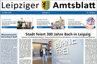 Leipziger Amtsblatt Nr. 6/2023 - Titelseite (Ausriss)