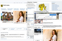 Collage von Screenshots von leipzig.de 2013 nach dem Relaunch