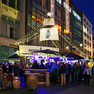 Leipziger Weihnachtsmarkt - Stand in Form eines Schiffes