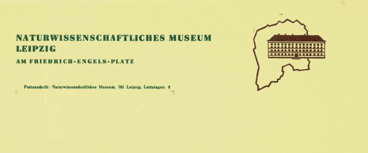 Briefkopf des Naturwissenschaftlichen Museums Leipzig