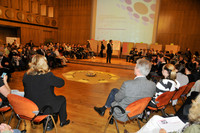 Veranstaltung mit vielen Gästen im Rahmen der 2. Internationalen Demokratiekonferenz in Leipzig 2011