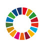 Ein Kreis mit 17 verschiedenfarbigen Abschnitten verdeutlicht die 17 Nachhaltigkeitsziele