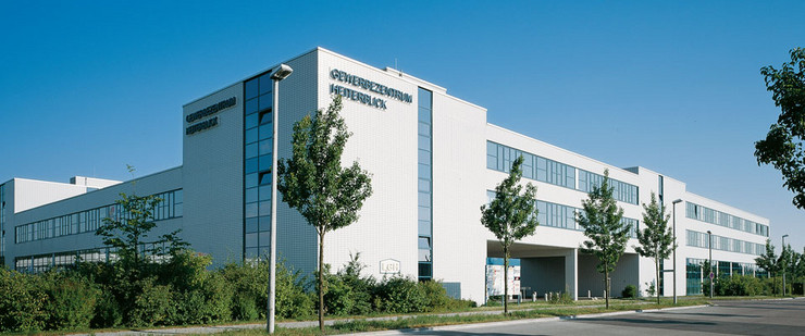 Außenansicht Gewerbezentrum Heiterblick in Leipzig