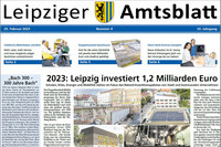Leipziger Amtsblatt Nr. 4/2023 - Titelseite (Ausriss)