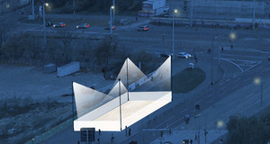 Animation einer mit 4 Lampen beleuchteten Fläche auf dem Wilhelm-Leuschner-Platz