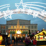 Weihnachtsmarkt - Augustusplatz - Eingang zum Märchenwald mit Bogen aus Sternschnuppen
