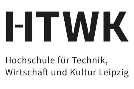 HTWK-Leipzig Logo. Text: HTWK - Hochschule für Technik, Wirtschaft und Kultur Leipzig in schwarzer Schrift auf weißem Grund.