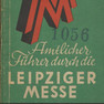Rot-grünes Titelblatt der Leipziger Messe mit doppeltem M als Logo aus dem Jahr 1946