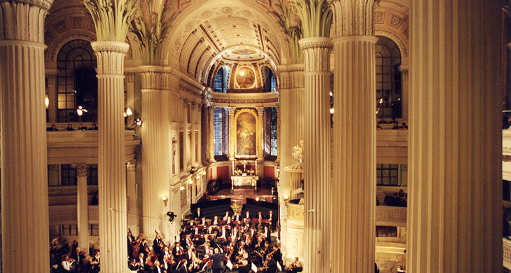 Gewandhausorchester gives a concert in Church of St. Nicholas