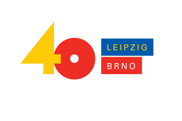Logo zum Städtepartnerschaftsjubiläum "40 Jahre Brünn-Leipzig" im Jahr 2013