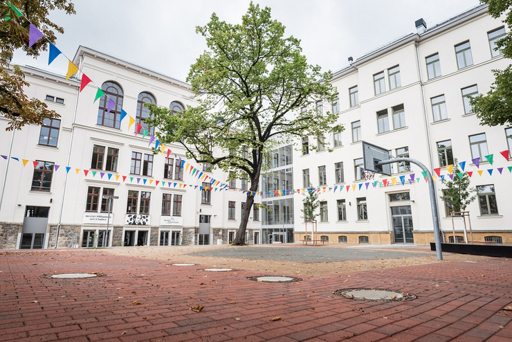 Gebäudeansicht hofseitig Goethe-Gymnasium