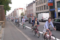 Radfahrer auf der Georg-Schumann-Strasse